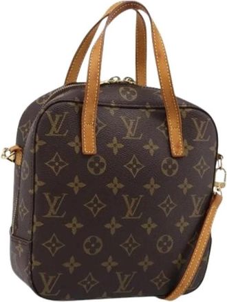 Louis Vuitton Pre-owned Monogram Canvas Hand Bag - Dames - Vintage Handtas - Bruin - ONE Size - Vintage
