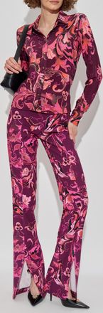 Versace Jeans Couture Shirt With Barocco Print, Womens, Pink