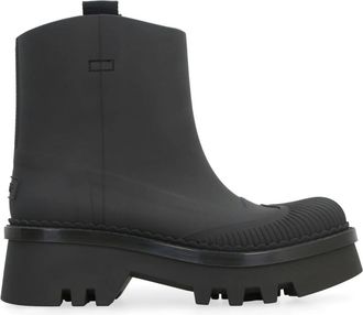 Chlo&eacute; Raina Rubber Regenlaarzen - Dames - Regenlaarzen - Zwart - 37 EU - Leer - Schoenen