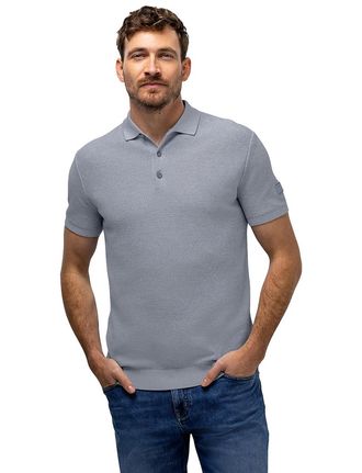 State of Art Blauw poloshirt State of Art Regular Fit korte mouw