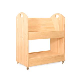 Really Nice Things Carro Librer&iacute;a de pino macizo color natural Montessori