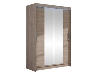 Mirjan24 Mobilier1 - Armario Closico 133, Trufa Roble, 200x120x58cm, Puertas De Armario: Correderas, N&uacute;mero De Estantes: 0, Led