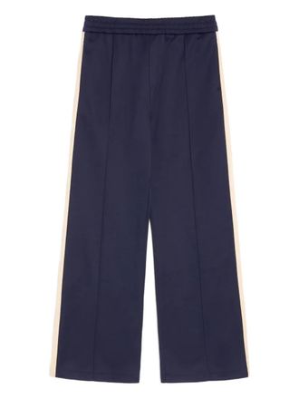 Valentino Garavani VLogo-patch side-bands track pants - Blue