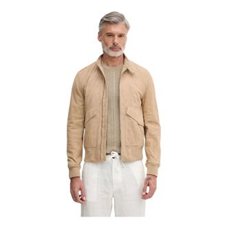 Trussardi Sailor Jacket in Suede - Heren - Jassen - Beige - Maat: XL Su&egrave;de