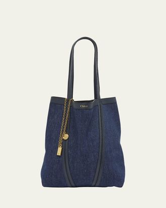 【関税&送料込】Chloe Bags Blue Chloé Large Plage Tote Bag | Blue | FARFETCH