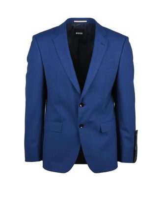 BOSS Cotton/Elastane Jacket - Blue