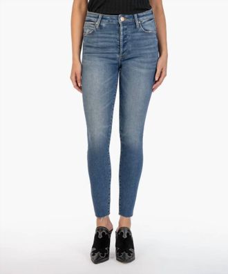 Kut from the Kloth Charlize Cigarette Leg Jeans In Positively