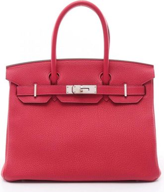 Herm&egrave;s Herm&egrave;s Pink Birkin 30 With Silver Hardware