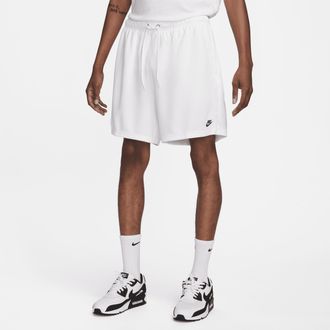 Nike Mens Club Mesh Flow Shorts in White | FN3514-100