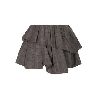 Acne Studios Ifelpa minirok - Dames - Rokken - Bruin - Maat: XS Wol