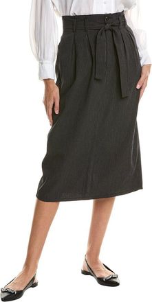 The Great. The Trouser Wool-Blend Pencil Skirt