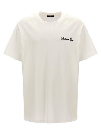 Balmain Bicolor Cotton Mens T-Shirt