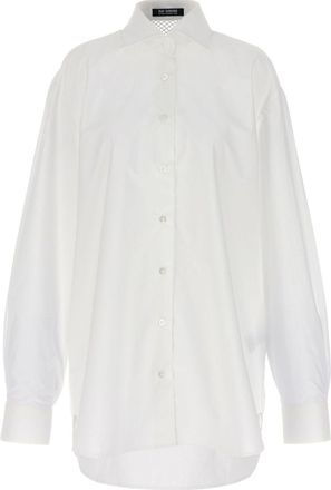 Raf Simons Camicia con inserti in rete - Bianco