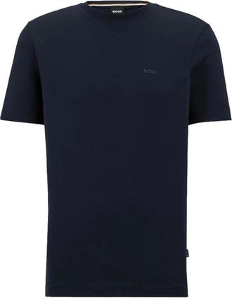 HUGO BOSS Moeteloze Elegantie Korte Mouw T-Shirt - Heren - T-shirts - Blauw - XL - Tops