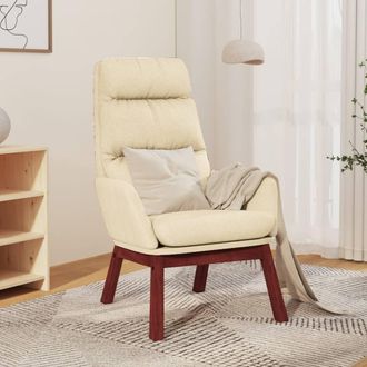 Nova Sill&oacute;n De Relax De Tela Color Crema Vidaxl