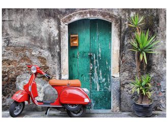 Schubiger M&ouml;bel Bild Rote Vespa