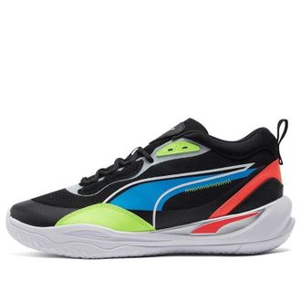 Puma Playmaker Pro Jet Black Lime Squeeze 377572-04