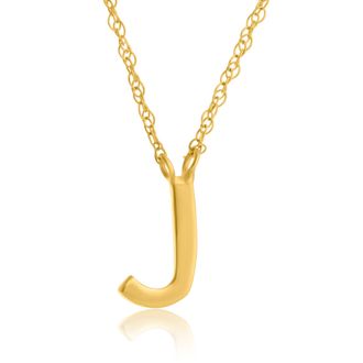 MAX + STONE 14K Yellow Gold Small Initial Necklace