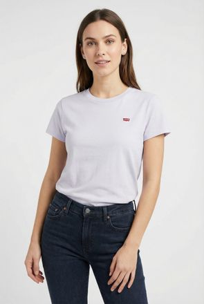 Levi's Plus T-Shirt LEVIS PLUS PL THE PERFECT, Damen, Gr. XXXL (54/56), thistle, Single Jersey, Obermaterial: 100% Baumwolle, bestickt, unifarben, gerade h&uuml;ftbede