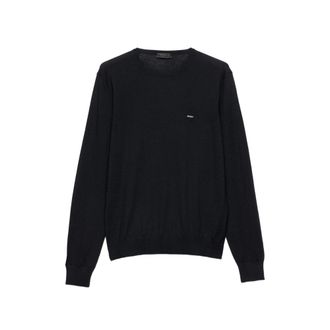 Prada Embroidered Fine-knit Sweater