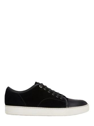 Lanvin Dbb1 Suede And Leather Sneakers in Black at Nordstrom, Size 13N Uk
