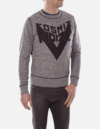 Diesel Mens DIESEL S REAL FELPA Mens Sweatshirts Pull On Casual Crew Neck Long Sleeve Jumper - Grey - Size: 40
