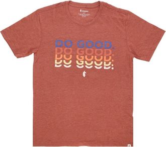 Cotopaxi Goede Vibes T-shirt - Heren - T-shirts - Bruin - S - Katoen - Tops