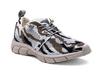Woolloomooloo Mens Fraser Ii Sneaker In Sand Camo Merino Wool
