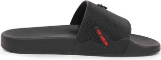 Raf Simons Astra Zwarte Slipper Runner - Heren - Sandalen - Zwart - 40 EU - Schoenen
