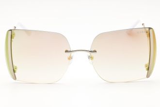 Guess GU7718 Oversized Metal-Frame Sunglasses - Gold