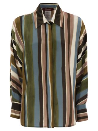 Max Mara Arpe -Hemd in gemustertem Crepe de Chine