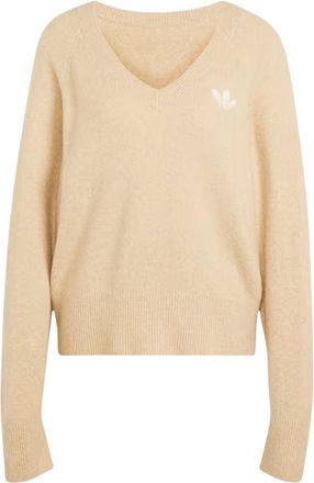 adidas (WMNS) adidas Essentials Knit Sweatshirt Asia Sizing Khaki Three IA4445