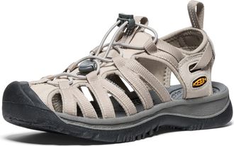 Keen Womens Whisper Closed Toe Sport Sandals, Plaza Taupe/Golden Yellow, 7