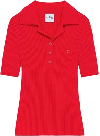 Courr&egrave;ges Ribbed Knit Sweater