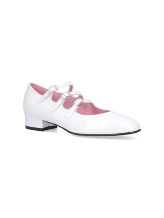 Carel Hohe Schuhe - Mary Jane Pumps Ariana In White Patent Leather - Gr. 36,5 (EU) - in Wei&szlig; - f&uuml;r Damen