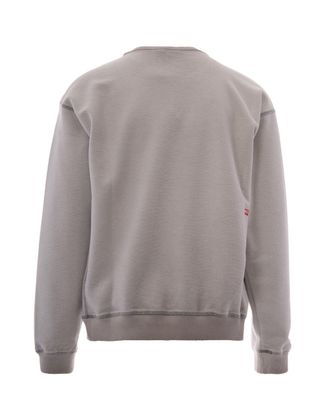Diesel Mens Crewneck Sweatshirt Aron Medium-White Main: Polyester Sweatshirts Medium/white Sweater