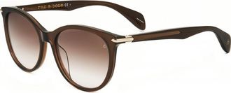 Rag & Bone Womens RNB1020 S 54 009Q Sunglasses - Brown - One Size