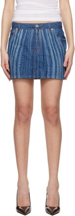 ミニスカート SPORTMAX IVORY WOOL BLEND EARRY1 MINI SKIRT Sportmax Wool Blend Mini Skirt With Ribbed Texture In White