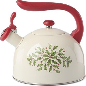 Lenox Holiday Metal Tea Kettle
