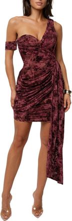 JLUXLABEL Soir&eacute;e Asymmetric Minidress in Red at Nordstrom, Size X-Small