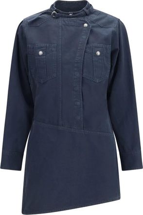 Isabel Marant Vestido Camisero Nouria - Dresses - Mujer - Azul - M