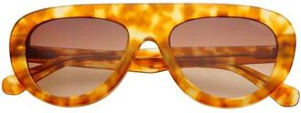 Freyrs Eyewear Jetsetter Aviator Sunglasses in Honey Tortoise at Nordstrom