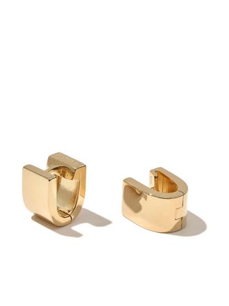 Otiumberg 14K gold vermeil chunky square earring