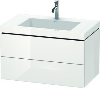 Duravit Duravit L-cube Conjunto En C Suspendido, 2 Cajones, Sin