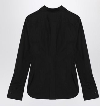 Max Mara Womens Black Cotton Shirt With Logo - Size EU 38 (Womens)