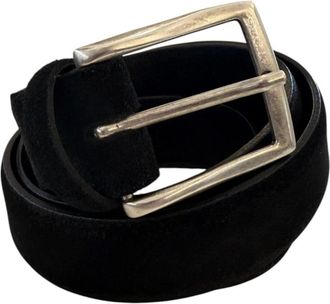 Alberto Luti Riemen - Heren - Riemen - Zwart - 115 CM - Leer - Accessoires