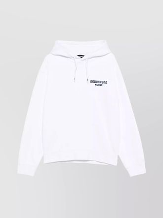 Dsquared2 cotton hoodie drawstring sweater