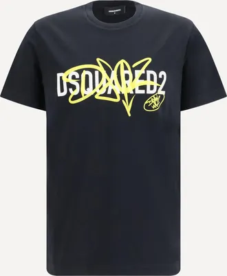 Dsquared2 Cotton printed T-shirt Male XXL