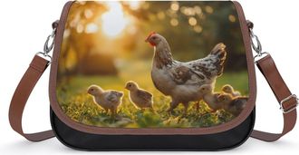 Generic Chicken And Hen Fashion Womens Crossbody Bags Novelty Handbag Shoulder Bag Purse