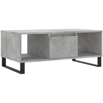 vidaXL Vidaxl - Mesa De Centro Madera Contrachapada Gris Hormig&oacute;n 90x50x36,5 Cm